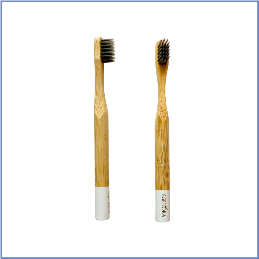 Bambu Diş Fırçası Bambu Diş Fırçası Beyaz Çocuk Boy