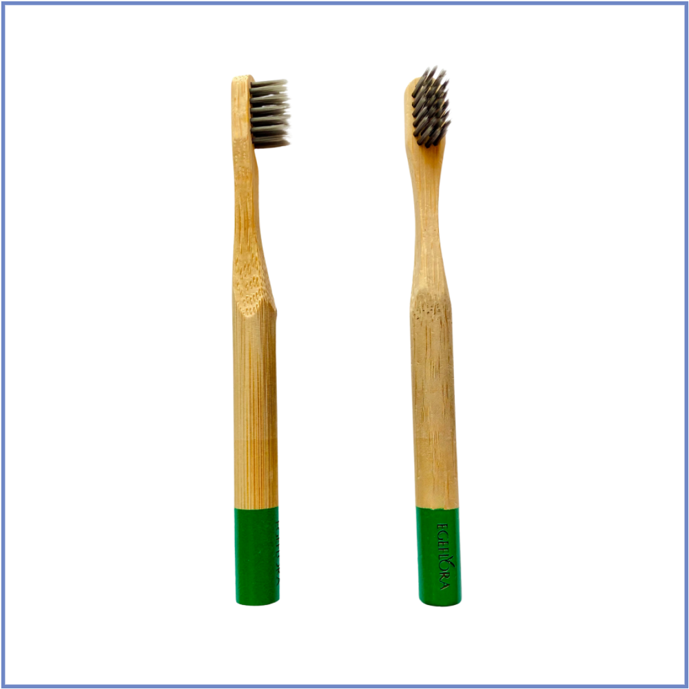 Bambu Diş Fırçası Bambu Diş Fırçası Yeşil Çocuk Boy
