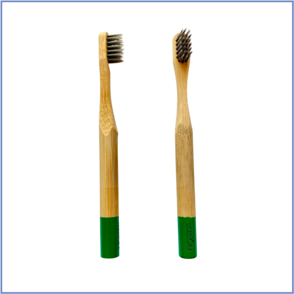 Bambu Diş Fırçası Bambu Diş Fırçası Yeşil Çocuk Boy
