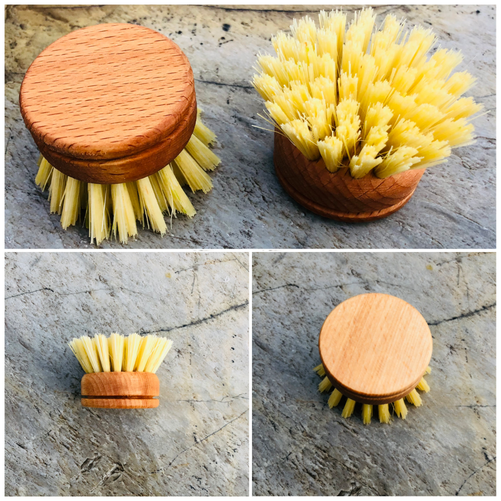 Ahşap Bulaşık Fırçası Değişebilir Başlık